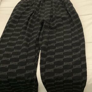 Balenciaga Black Silk Monogram BB Lounge size xs-s